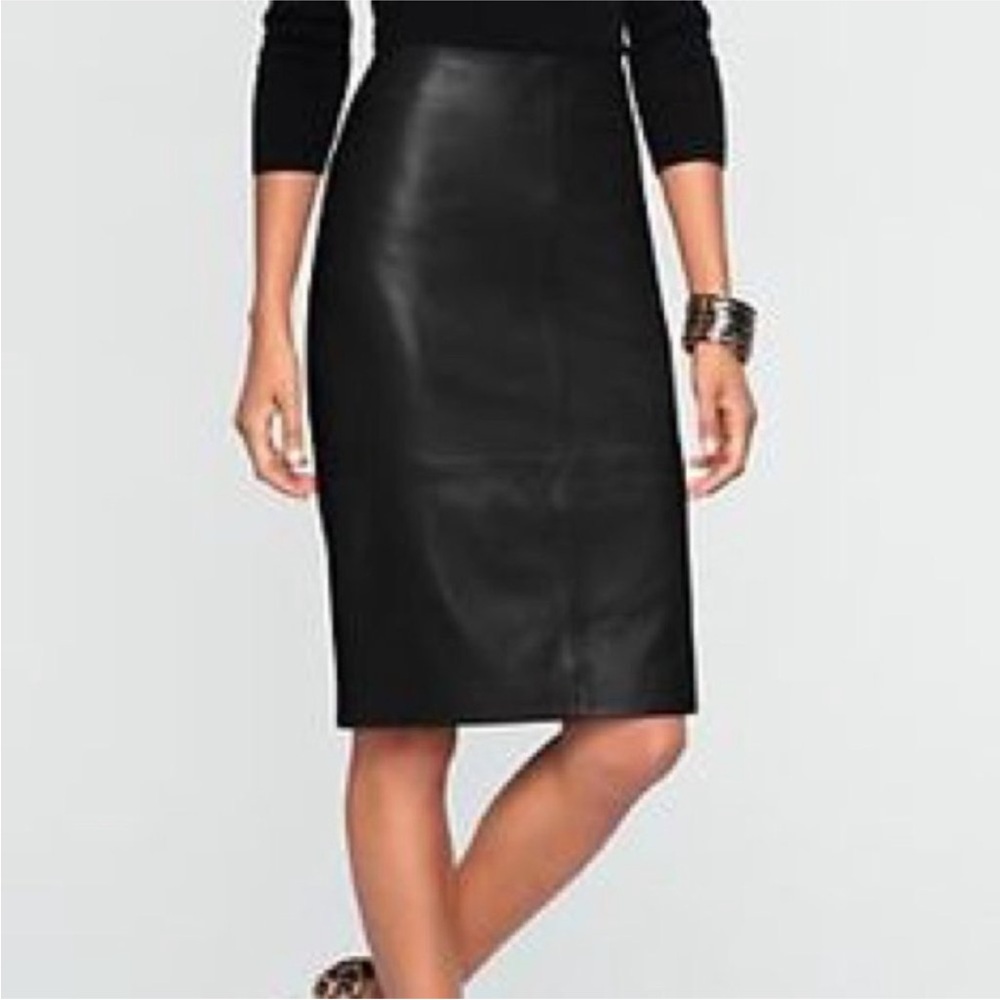 Talbot's 100% Leather Pencil Skirt size 6